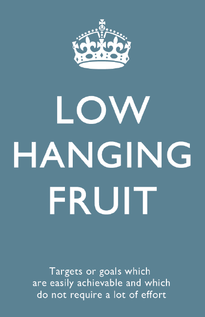 buzzword#4 - Low hanging fruits